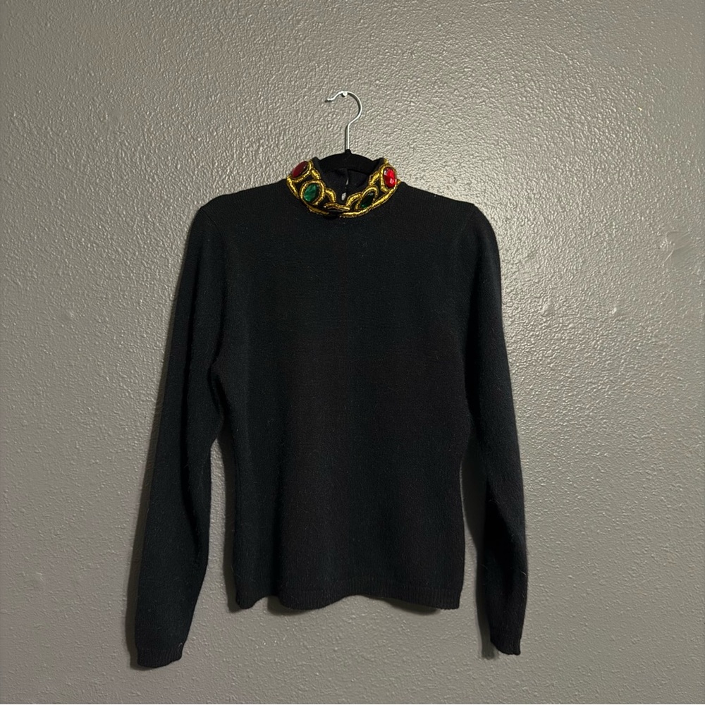 S.S.G by Catherine Lover Vintage Lambs Wool Jewel Neck Sweater Size S